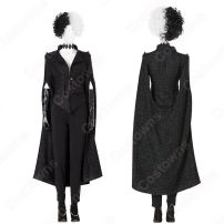 2021映画 クルエラ コスプレ衣装 ディズニー 『101匹わんちゃん』 悪役クルエラ・ド・ヴィル cosplay 仮装 変装(ハロウィン仮装・衣装)