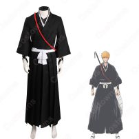 BLEACH 黒崎一護 死覇装 コスプレ衣装 『BLEACH 千年血戦篇』 主人公 cosplay 仮装 変装(BLEACH コスプレ衣装)