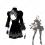 ヨルハ二号B型 2B（トゥービー） コスプレ衣装 『ニーア オートマタ』 ヨルハ部隊 cosplay 仮装 変装 ニーア オートマタ（NieR:Automata） 2
