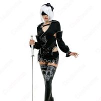 ニーア オートマタ 2B（トゥー・ビー） コスプレ衣装 自動歩兵人形 ヨルハ部隊 ヨルハ二号B型 cosplay 仮装 変装(ニーア オートマタ（NieR:Automata） コスプレ衣装)