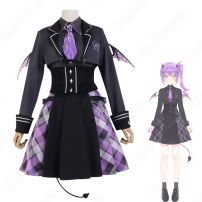 VTuber 常闇トワ 制服 コスプレ衣装 「hololive（ホロライブ）」 cosplay 仮装 変装(にじさんじ コスプレ衣装)