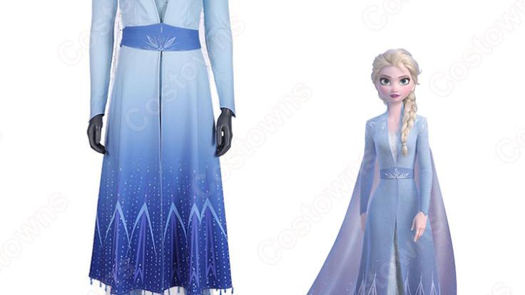 アナと雪の女王2 エルサ コスプレ衣装 ディズニー映画 アナ雪 女王