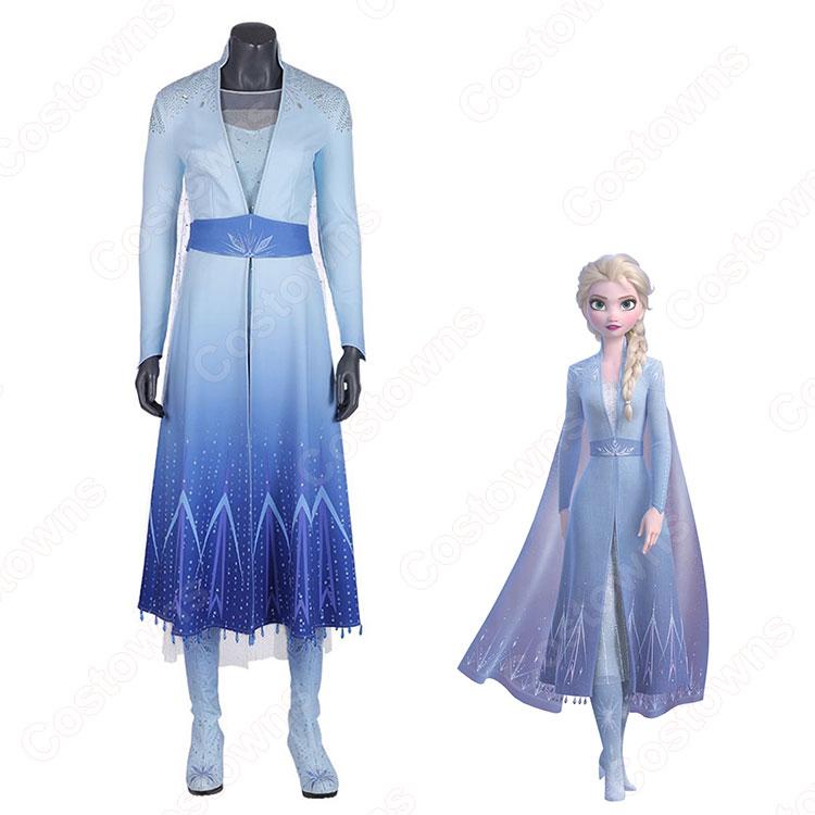 アナと雪の女王2 エルサ コスプレ衣装 ディズニー映画 アナ雪 女王 