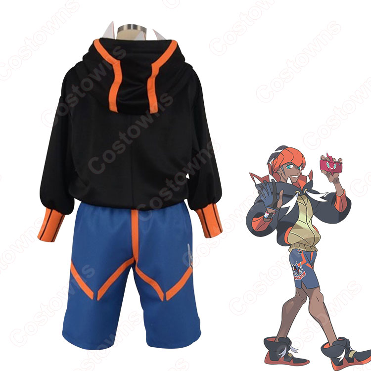 ポケモン　キバナ　コスプレ衣装フルセット Amazon.co.jp: キバナ コスプレ衣装+ウィッグ+靴 cosplay 二次会 演出