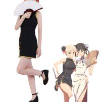 リコリコ 錦木千束 チャイナ服 コスプレ衣装 『リコリス・リコイル』 チャイナドレス cosplay 仮装 変装(リコリス・リコイル(Lycoris Recoil) コスプレ衣装)