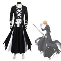 BLEACH 黒崎一護 コスプレ衣装 『BLEACH 死神代行消失篇』 主人公 cosplay 仮装 変装(BLEACH コスプレ衣装)
