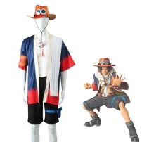 ワンピース ポートガス・D・エース コスプレ衣装 『ONE PIECE』 白ひげ海賊団 二番隊隊長 火拳のエース cosplay 仮装 変装(202×202)