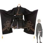ニーア オートマタ ヨルハ二号B型 2B（トゥービー） コスプレ衣装 着物 和服