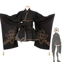 ニーア オートマタ ヨルハ二号B型 2B（トゥービー） コスプレ衣装 着物 和服(ニーア オートマタ（NieR:Automata） コスプレ衣装)