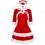 クリスマス コスチューム 2段フリルワンピース サンタ コスプレ レディース セクシー パーティー コス ベアトップ ワンピース サンタクロース 衣装 ケープ付き 帽子 ワンピース 3点 セット サンタ衣装 1