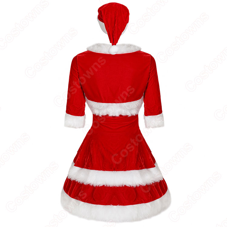 サンタ コスプレ衣装 フリル付き 88c48b9a77794a12b9e64c629a0000