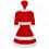 クリスマス コスチューム 2段フリルワンピース サンタ コスプレ レディース セクシー パーティー コス ベアトップ ワンピース サンタクロース 衣装 ケープ付き 帽子 ワンピース 3点 セット サンタ衣装 3