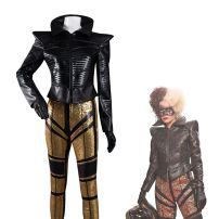 悪役クルエラ・ド・ヴィル コスプレ衣装 ディズニー映画 『クルエラ』 パンク cosplay 仮装 変装(ハロウィン仮装・衣装)