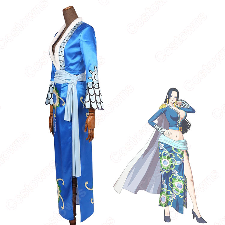 ウィッグ付き　ハンコック　コスプレ衣装フルセット　ワンピース Amazon.co.jp: ONE PIECE ボア・ハンコック コスプレ衣装【ウィッグ