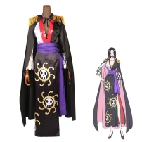 劇場版 ワンピース ボア・ハンコック コスプレ衣装 『ONE PIECE STAMPEDE』 九蛇海賊団 船長 cosplay 仮装 変装(202×202)