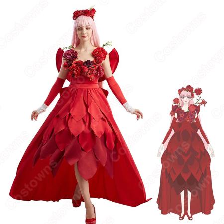 竜とそばかすの姫 Belle（ベル） 赤ドレス コスプレ衣装 - Costowns