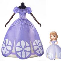 ディズニー ソフィア コスプレ衣装 『ちいさなプリンセス ソフィア』 ディズニープリンセス 大人用 ハロウィン 仮装 変装(ハロウィン仮装・衣装)