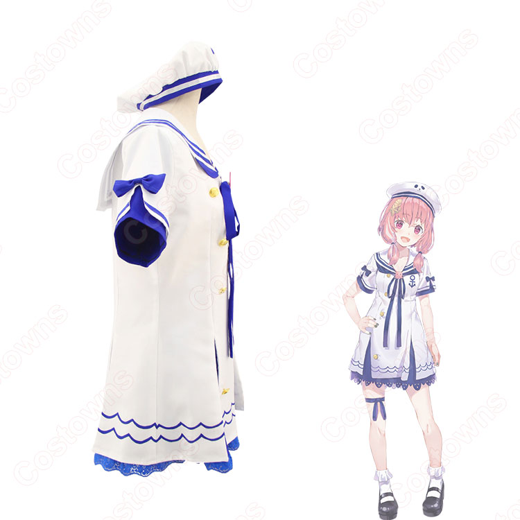 笹木咲 コスプレ衣装 にじさんじ 5万人記念衣装 マリンセーラー 夏衣装