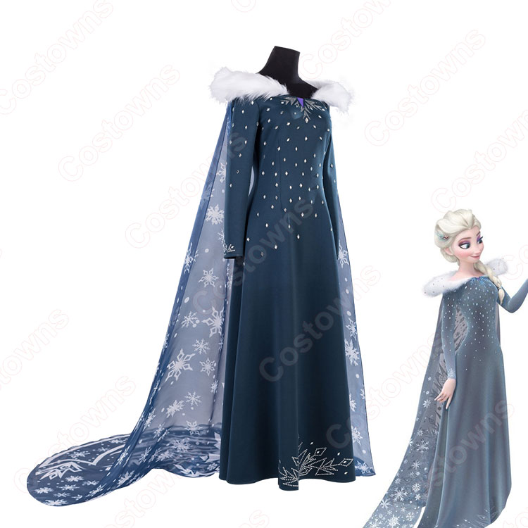 エルサ コスプレ衣装 映画『アナと雪の女王/家族の思い出』 コスプレ