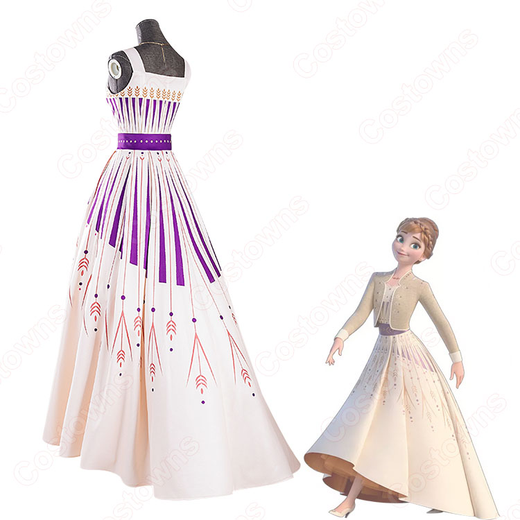 アナ雪2 アナ 黄色ドレス コスプレ衣装 映画 『アナと雪の女王2