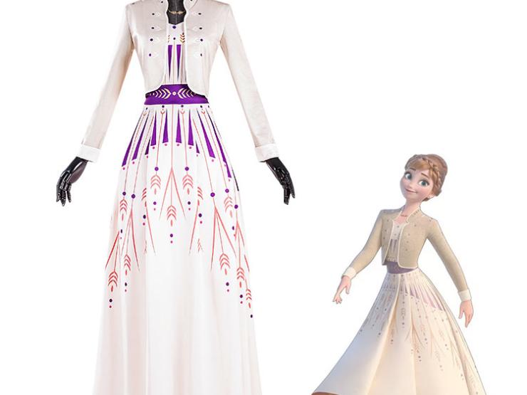 アナと雪の女王 アナ ラメ入りドレス 仮装 コスプレ フォーマル
