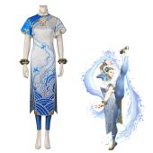 春麗 チャイナドレス コスプレ衣装 格闘ゲーム 『STREET FIGHTER 6（ストリートファイター6）』 中華娘 cosplay 仮装 変装(ゲーム• アニメコスプレ衣装でおすすめの商品)