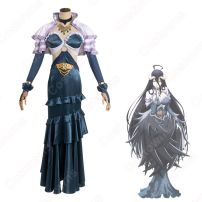 アルベド コスプレ衣装 TVアニメ 『オーバーロードⅣ』 青 ドレス cosplay 仮装 変装(オーバーロード（OVERLORD） コスプレ衣装)