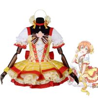 スクフェス 星空凛 コスプレ衣装 『ラブライブ！ スクールアイドルフェスティバル』 フラワーブーケ編 緊張するにゃ〜 覚醒後 cosplay 仮装 変装(Love Live!（ラブライブ!） コスプレ衣装)