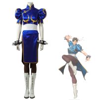 ストV 春麗 コスプレ衣装 格闘ゲーム 『ストリートファイターV』 cosplay 仮装 変装(ストリートファイターシリーズ コスプレ衣装)