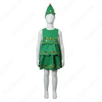 クリスマス 衣装 キッズ クリスマスツリー ワンピース 可愛い クリスマス テーマパーティー衣装(サンタ衣装)