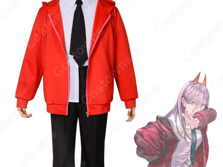 Amazon.co.jp: チェンソーマン パワー コスプレ衣装 フルセット