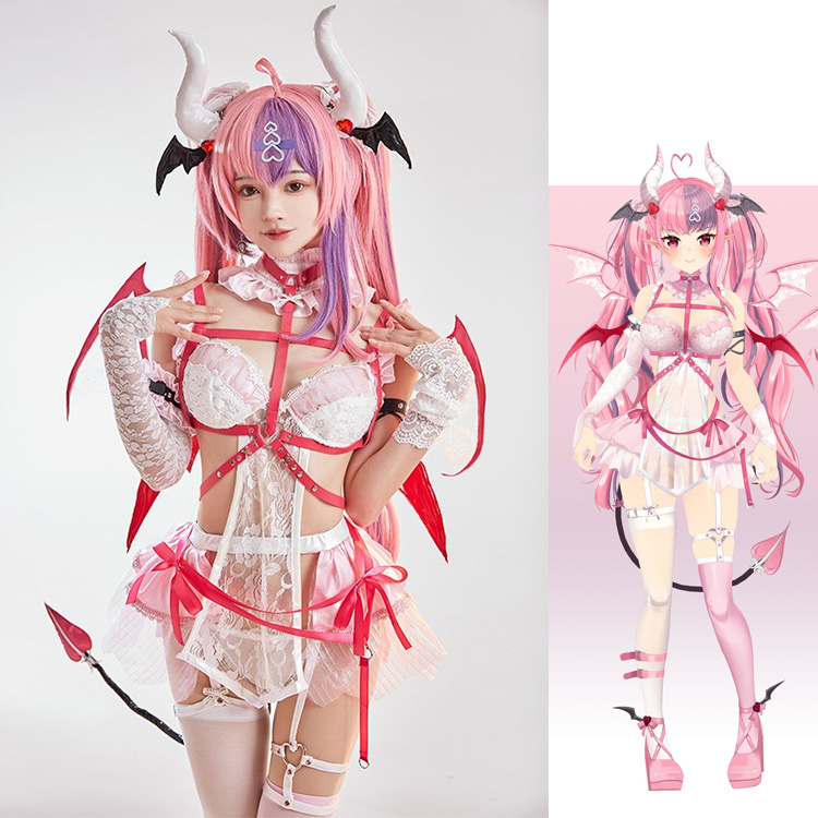 VTuber アイアンマウス コスプレ フルセット サキュバス 9c10b6d500f84bc484e4c63e296bd4
