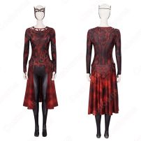 スカーレット・ウィッチ コスプレ衣装 『ドクター・ストレンジ/マルチバース・オブ・マッドネス』 ワンダ・マキシモフ cosplay 仮装 変装(ハロウィン仮装・衣装)