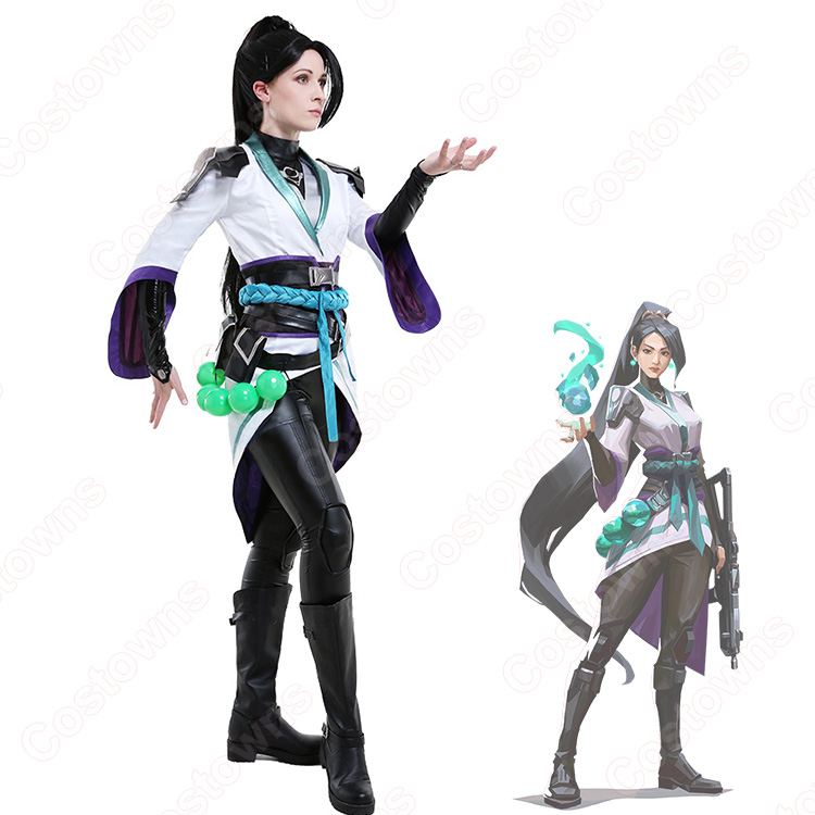 Valorant セージ コスプレ ウィッグ Sage フルセット セージ (Sage) コスプレ衣装 『VALORANT』 センチネル エージェント