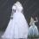 白の女王（ミラーナ） コスプレ衣装 映画 『アリス・イン・ワンダーランド/時間の旅』 アン・ハサウェイ cosplay 仮装 変装 オーダメイド可 ハロウィン仮装・衣装 1