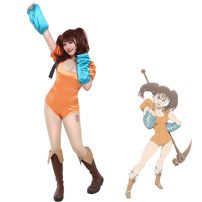 嫉妬の罪 ディアンヌ コスプレ衣装 『七つの大罪』 巨人族の少女 cosplay 仮装 変装(その他 コスプレ衣装)