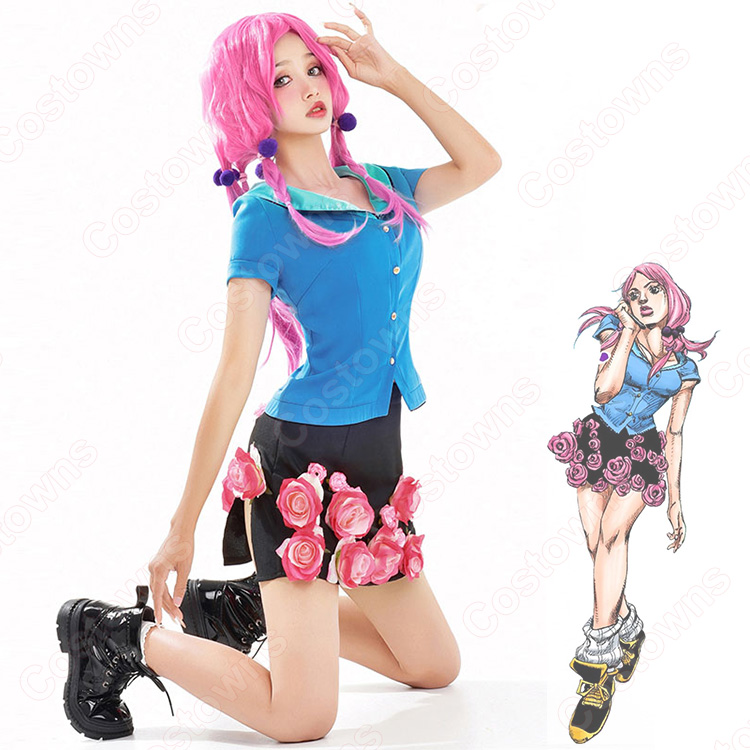 ジョジョの奇妙な冒険 　 ジョジョリオン 広瀬康穂　風 コスプレ衣装 完全オーダーメイドも対応可能 ad9718ac7c58444dae276628c17249