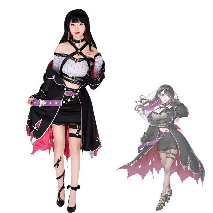 夜さん専用衣装 Amazon.co.jp: [KIFRAL] 勝利の女神:NIKKE サクラ 黒夜密行 コスプレ