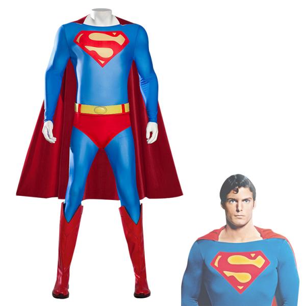 スーパーマン コスプレ衣装 1978年 映画 クラーク・ケント cosplay 仮装 変装 大人男性用 衣装 オーダメイド可元の画像