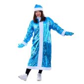 クリスマス コスプレ衣装 レディース 青 雪ポイント柄 クリスマス 衣装 クリスマス テーマパーティー衣装(仮装コスプレ衣装でおすすめの商品)