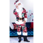 サンタクロース コスプレ衣装 迷彩柄 クリスマス 衣装 クリスマス テーマパーティー衣装 大人 男性用 仮装