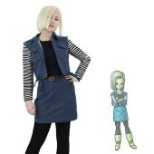 人造人間18号 ラズリ コスプレ衣装 『ドラゴンボール』 人造人間・セル編 cosplay 仮装 変装(ゲーム• アニメコスプレ衣装でおすすめの商品)