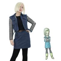 人造人間18号 ラズリ コスプレ衣装 『ドラゴンボール』 人造人間・セル編 cosplay 仮装 変装(ドラゴンボール コスプレ衣装)