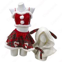 クリスマス コスプレ衣装 うさ耳 マント レディース セクシー 可愛い クリスマス衣装(サンタ衣装)