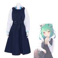 VTuber 潤羽るしあ コスプレ衣装 「hololive（ホロライブ）」 制服 学生服 cosplay 仮装 変装(202×202)