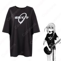 ぼざろ 結束バンド Tシャツ コスプレ衣装 『ぼっち・ざ・ろっく！』 後藤ひとり 伊地知虹夏 山田リョウ 喜多郁代 cosplay 仮装 変装(ぼっち・ざ・ろっく! コスプレ衣装)