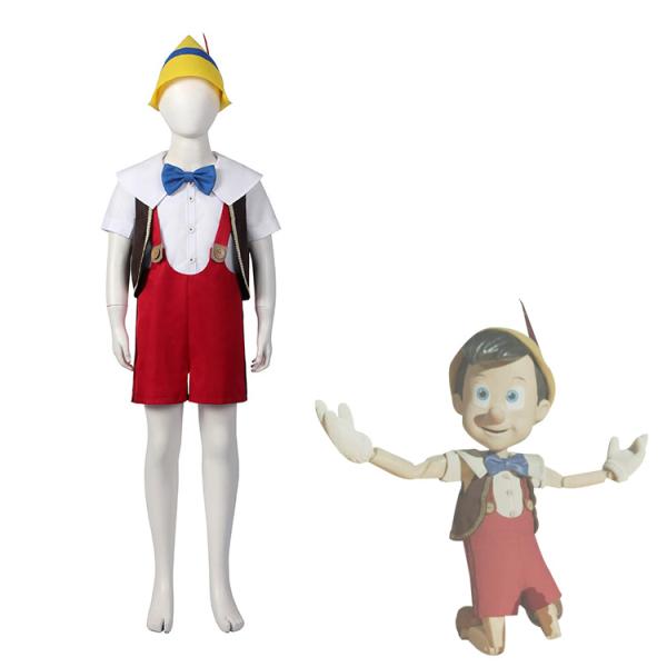 ディズニー 実写版映画 ピノキオ 子供用 コスプレ衣装元の画像