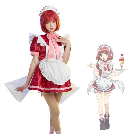 東京ミュウミュウ メイド服 コスプレ衣装 桃宮いちご 藤原ざくろ 藍沢みんと 碧川れたす 黄歩鈴 カフェコスチューム cosplay 仮装 変装 -  Costowns