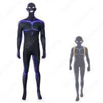 名探偵コナン 犯人の犯沢さん コスプレ衣装 犯沢真人 黒い人 全身黒タイツ cosplay 仮装 変装(名探偵コナン コスプレ衣装)