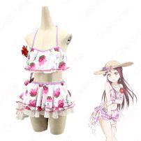 桜内梨子 水着編 コスプレ衣装 『ラブライブ！スクールアイドルフェスティバル（スクフェス）』 SR ８月水着編 水着のステージ 覚醒後 cosplay 仮装 変装(Love Live!（ラブライブ!） コスプレ衣装)